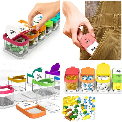 Large 7-Day Medication Organizer – Moisture-Proof Case for Seniors