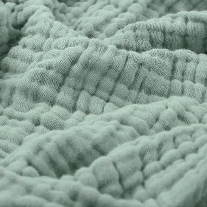 Soft Cotton Muslin Throw Blanket - Lightweight All-Season Comfort for Couch, Bed & Living Room - Hypoallergenic Breathable Fabric