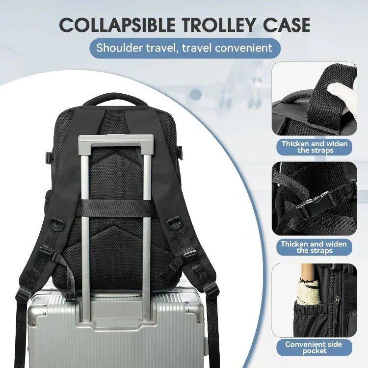 Travel Backpack with Vacuum Compression – Fits Airline Personal Item