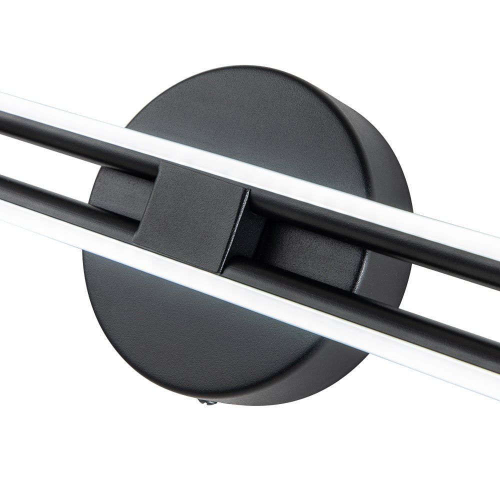 Linear LED Flush Mount Ceiling Light 24 in Metal Strip Fixture Cool White 6000K for Kitchen Office Bathroom Modern Task Lighting