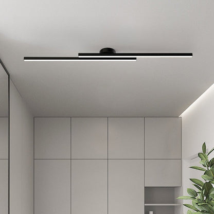 35-Inch Linear LED Vanity Light Fixture in Black – Adjustable Color Temperature Bathroom Mirror Lighting for Modern Hallways, Entryways & Po