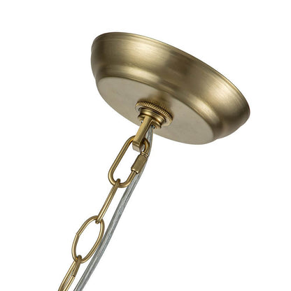 Multi-Globe Glass Chandelier Brass Finish Adjustable Height Ceiling Light for Dining Room Kitchen Island Modern Sphere Lighting Fixture 3 or