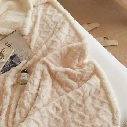 Reversible Sherpa Fleece Throw Blanket – Plush Double-Sided Winter Bedding for Couch, Bed & Sofa