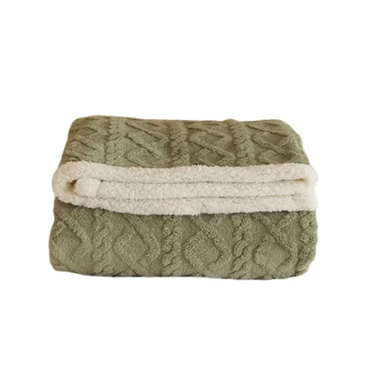 Reversible Sherpa Fleece Throw Blanket – Plush Double-Sided Winter Bedding for Couch, Bed & Sofa
