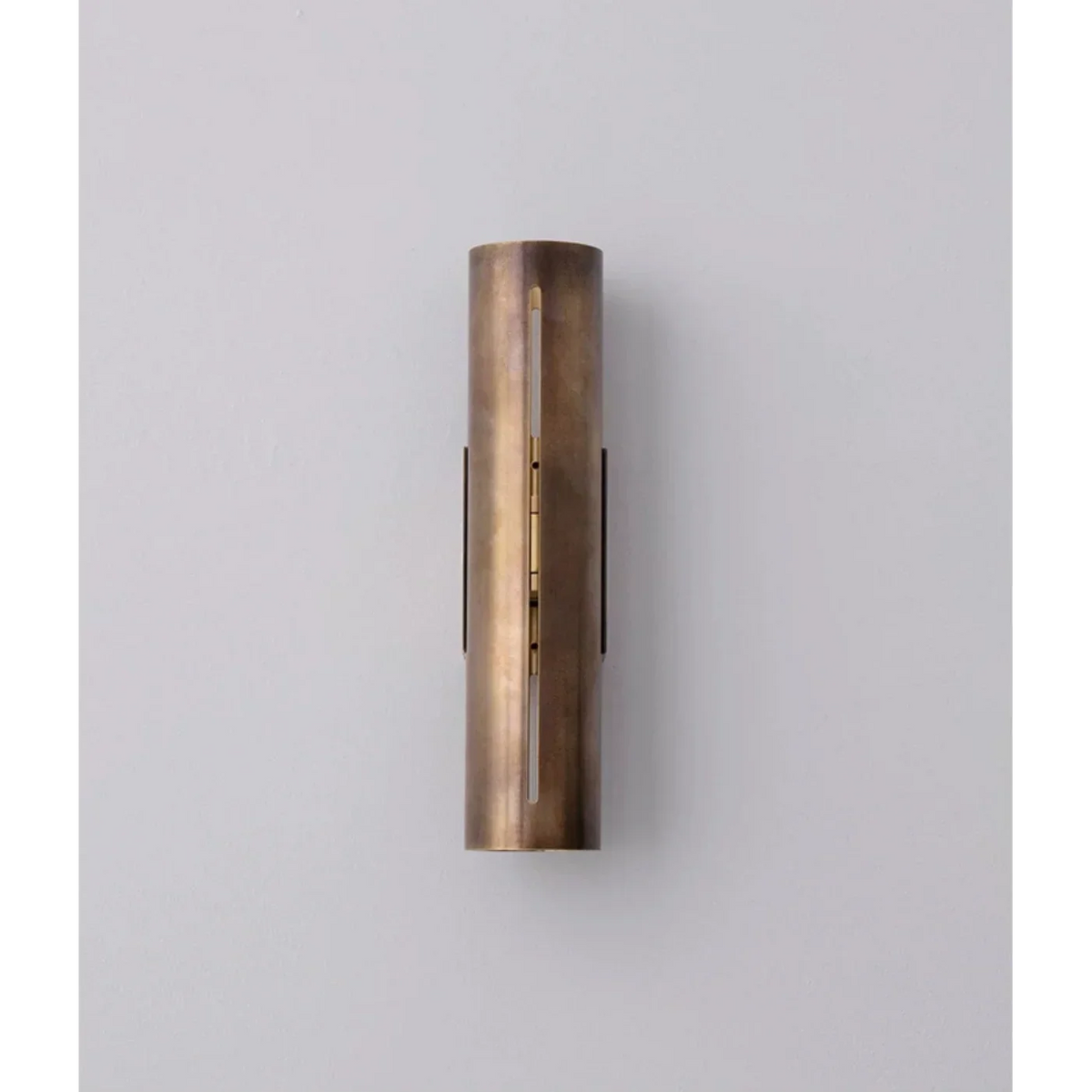 Copper Sconce Bronze Finish 14 in Vertical Slit Warm White Up Down Lighting for Hallways Bedrooms Contemporary Modern Indoor Metal Fixture