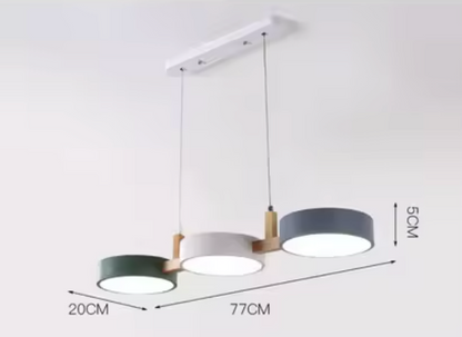 Trestle | Linear Pendant Light with Staggered Metal Shades | Scandinavian Design for Modern Spaces