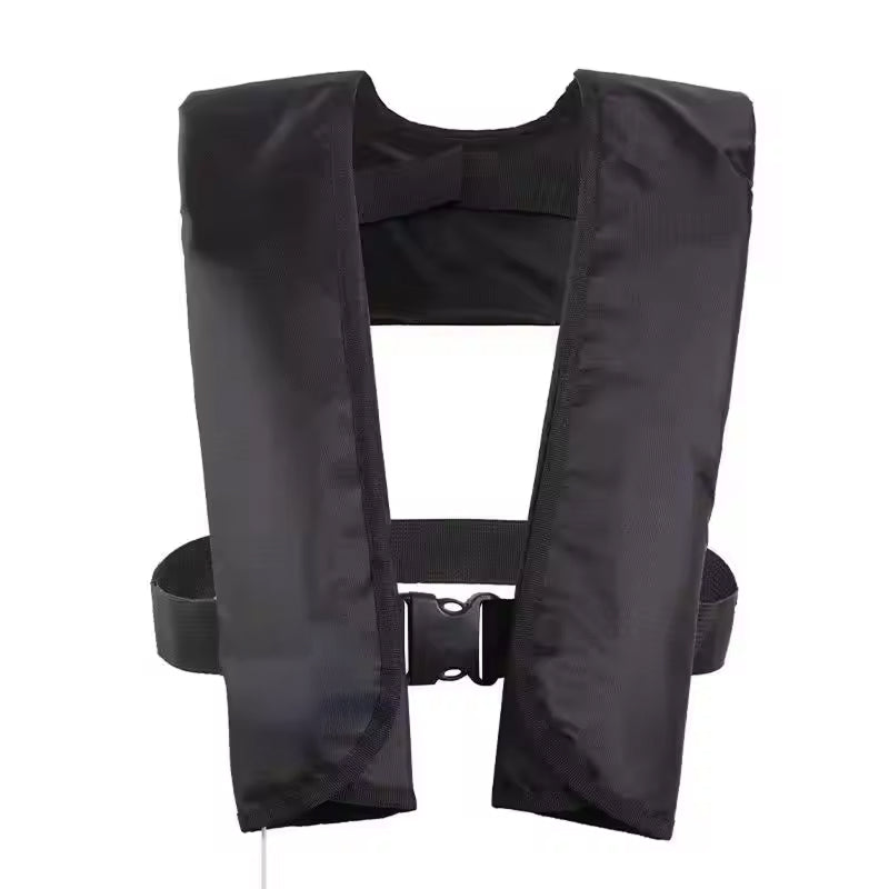 Auto-Inflate Life Vest – 150N Buoyancy, 3-5 Second Deployment, Adjustable Fit for Adults up to 330 lbs, SOLAS Reflective Strips, Neoprene