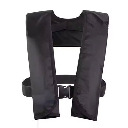 Auto-Inflate Life Vest – 150N Buoyancy, 3-5 Second Deployment, Adjustable Fit for Adults up to 330 lbs, SOLAS Reflective Strips, Neoprene