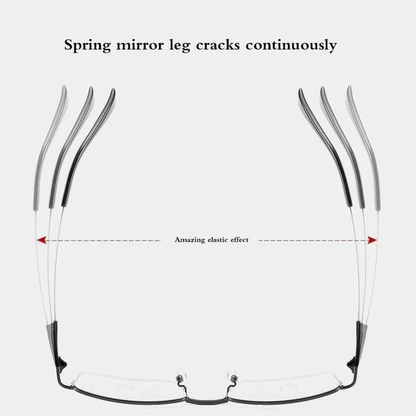 Lightweight Titanium Progressive Reading Glasses for Near & Far Vision — Multi-Focus Anti-Blue Light Eyewear for Men & Women, Everyday