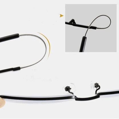 Lightweight Titanium Progressive Reading Glasses for Near & Far Vision — Multi-Focus Anti-Blue Light Eyewear for Men & Women, Everyday