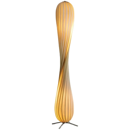 Twisted Wood Standing Lamp Natural Birch 47 in Sculptural LED Light for Bedroom Living Room Modern Minimalist Ambient Lighting