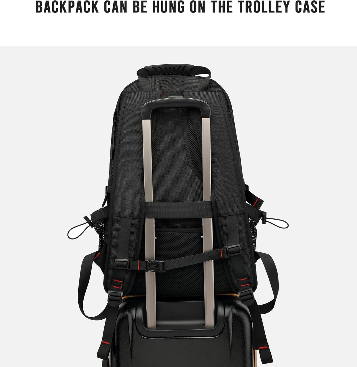 Large Capacity Travel Backpack with Laptop Sleeve fits 14-17 inch for Business Trips Weekend Getaways College Commute Hiking Camping Outdoor