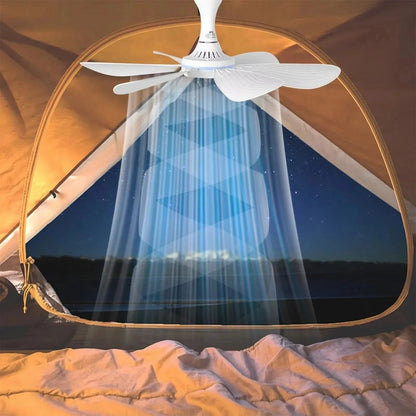Portable USB-Powered Ceiling Fan with Remote Control & Silent Operation | Ideal for Camping and Small Rooms