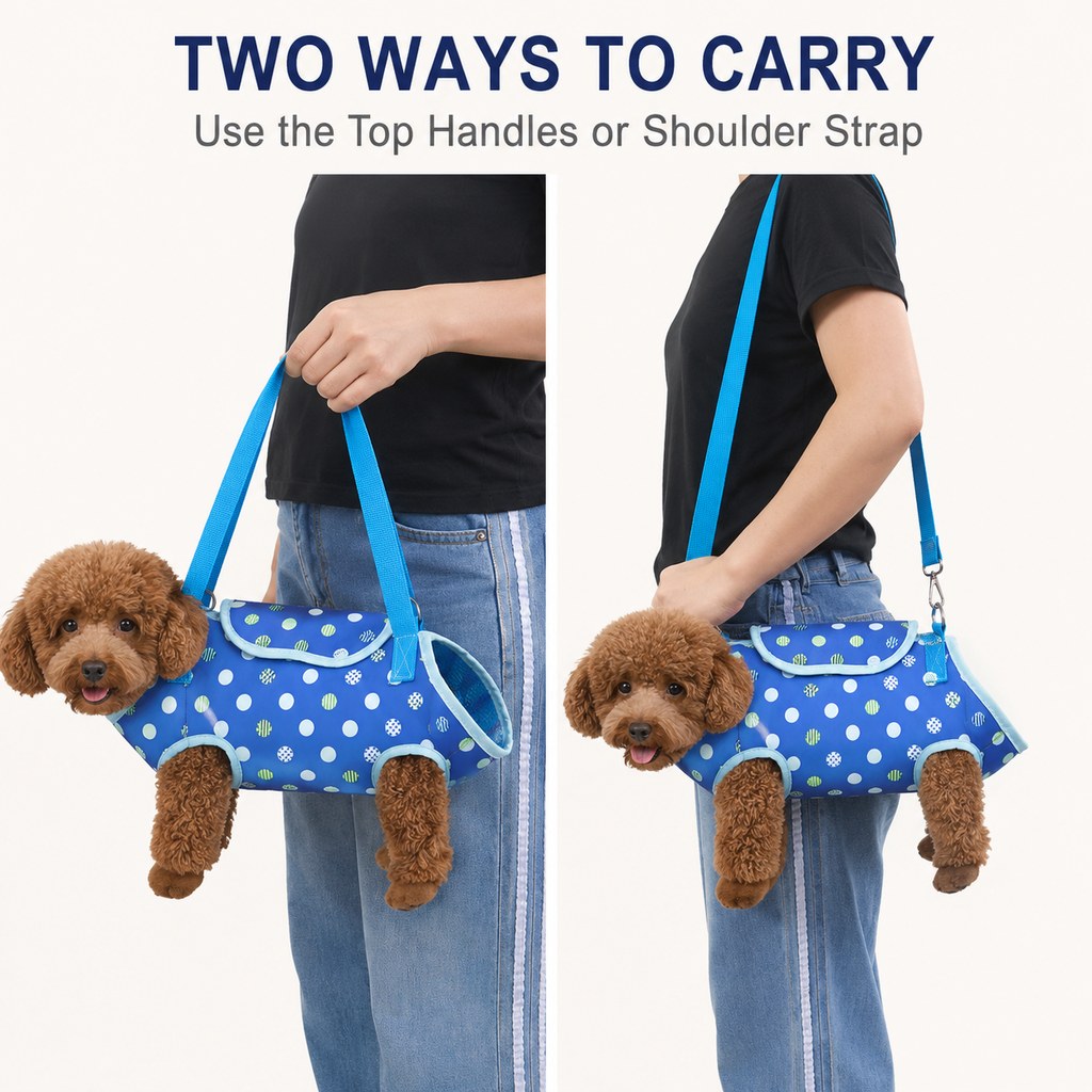 Ortekor Wearable Pet Carrier Harness for Small Dogs & Cats - Hands-Free Carry for Vet Visits & Short Outings