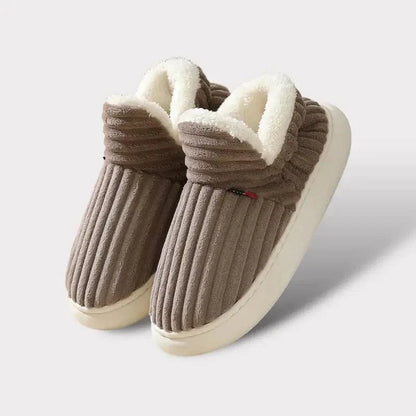 Plush Cushioned House Slippers for Women & Men – Soft Memory Foam Indoor Outdoor Footwear with Durable Non-Slip Sole
