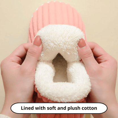 Plush Cushioned House Slippers for Women & Men – Soft Memory Foam Indoor Outdoor Footwear with Durable Non-Slip Sole