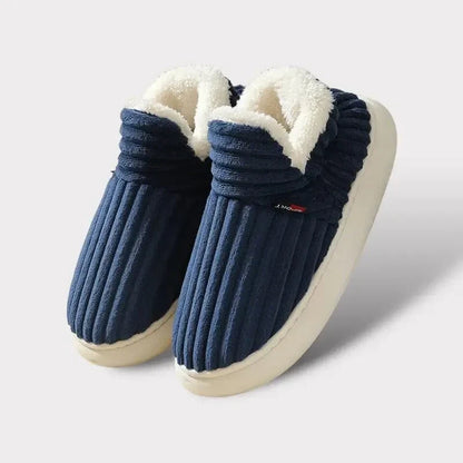 Plush Cushioned House Slippers for Women & Men – Soft Memory Foam Indoor Outdoor Footwear with Durable Non-Slip Sole