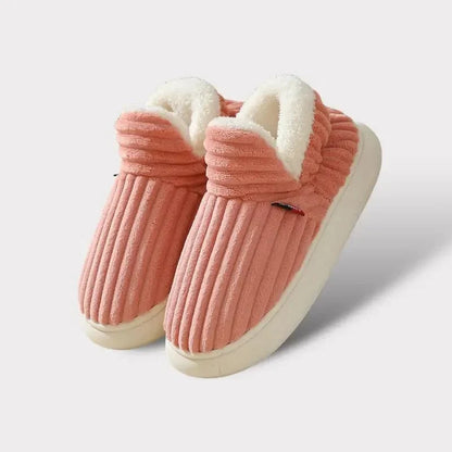 Plush Cushioned House Slippers for Women & Men – Soft Memory Foam Indoor Outdoor Footwear with Durable Non-Slip Sole