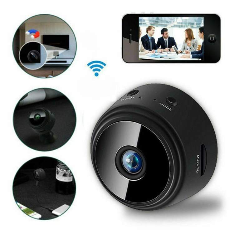 Magnetic Mini Surveillance Camera HD 1080p Wide Angle Night Vision Home Security Monitor