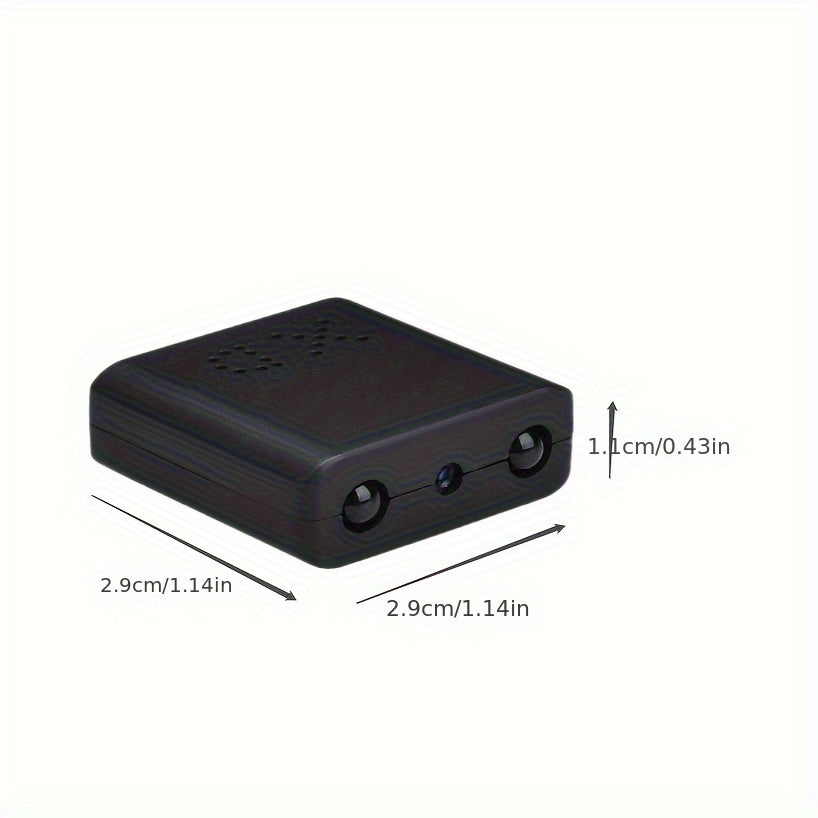 Pocket-Sized Security Camera 1080p HD with Infrared Night Vision & Motion Alerts for Home Monitoring