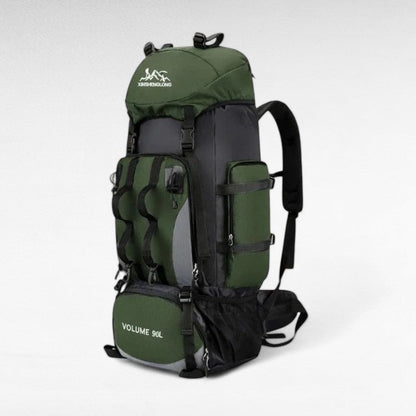 90-Liter Expedition Backpack – Water-Resistant Trekking Pack for Camping & Extended Travel