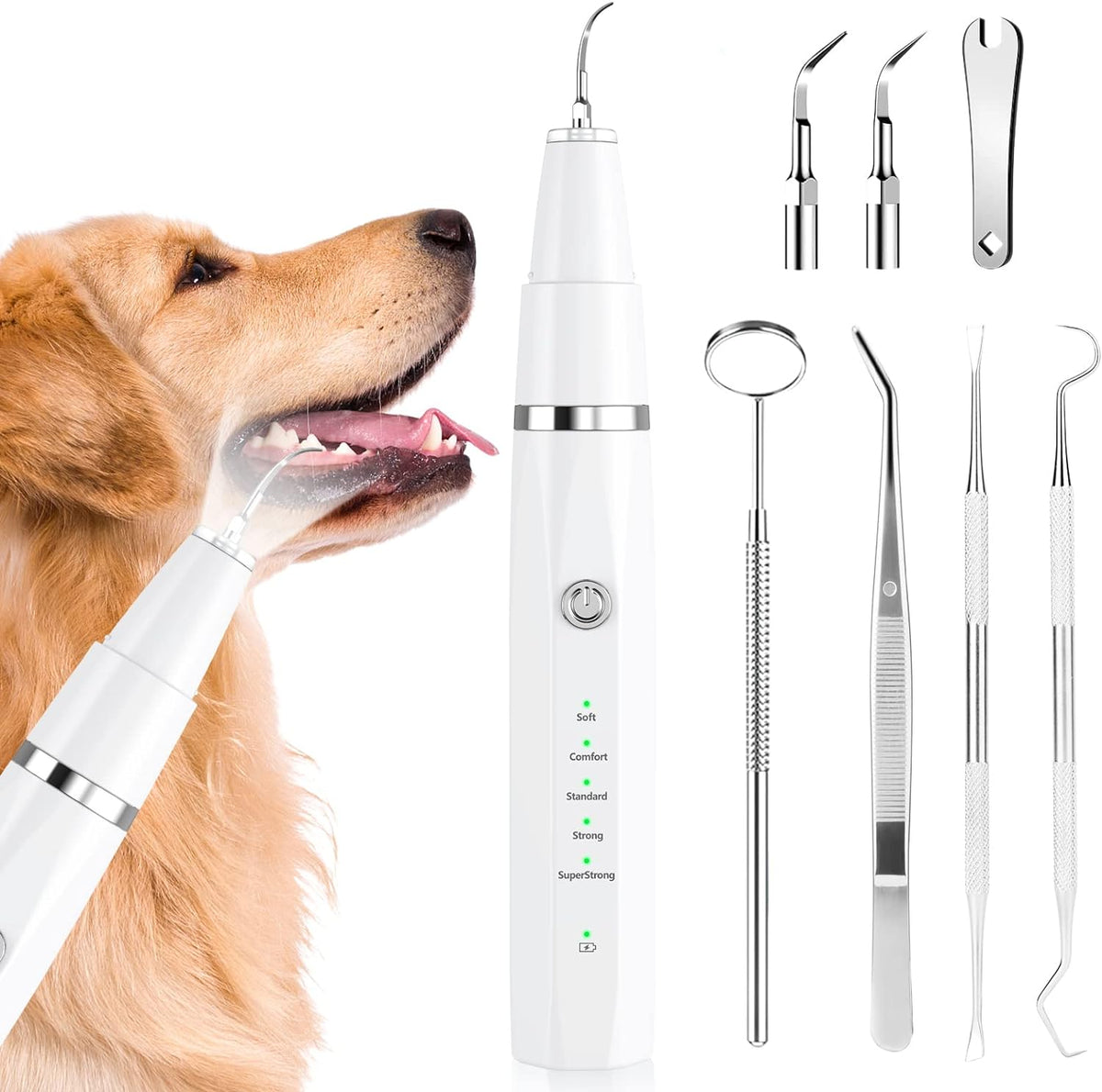 Ultrasonic Gentle Ergonomic Pet Tooth Cleaner