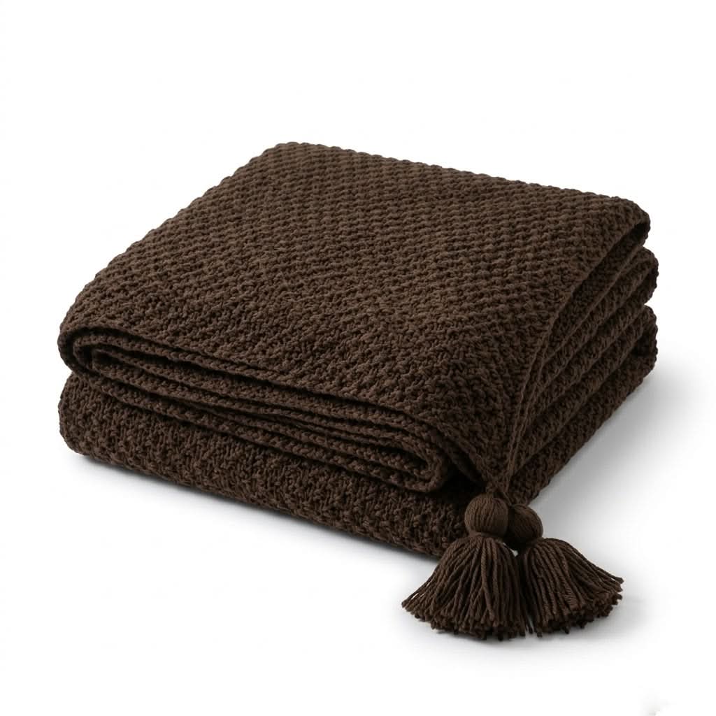 SCANDICREST – Chunky Knit Blanket for Refined Home Comfort