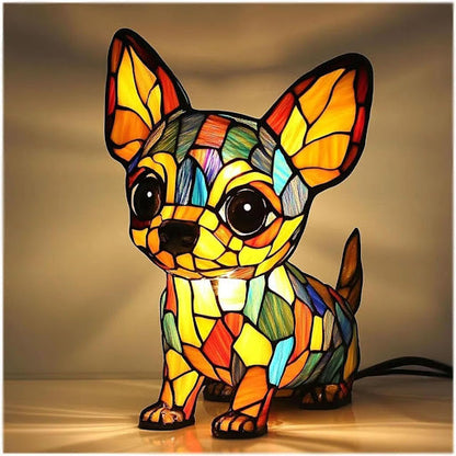 Dog Breed LED Night Light Sculpted Resin Desk Lamp with USB Power for Bedroom, Living Room & Nursery Decor | Accent Lighting for Pet Lovers