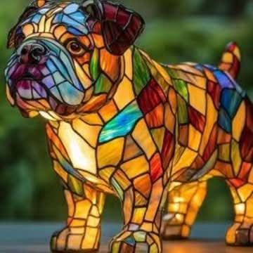 Dog Breed LED Night Light Sculpted Resin Desk Lamp with USB Power for Bedroom, Living Room & Nursery Decor | Accent Lighting for Pet Lovers