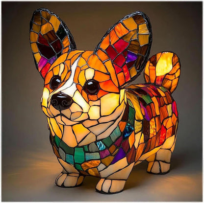 Dog Breed LED Night Light Sculpted Resin Desk Lamp with USB Power for Bedroom, Living Room & Nursery Decor | Accent Lighting for Pet Lovers