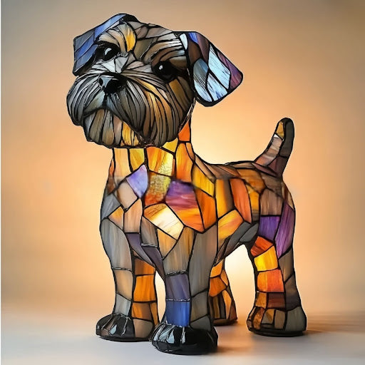 Dog Breed LED Night Light Sculpted Resin Desk Lamp with USB Power for Bedroom, Living Room & Nursery Decor | Accent Lighting for Pet Lovers