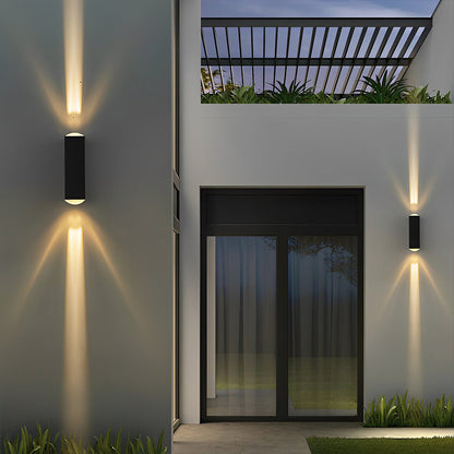 Up Down LED Wall Sconce 7 Inch Aluminum Indoor Outdoor Light for Hallways Entryways Stairs Pathways Warm White Cool White 110V Weatherproof