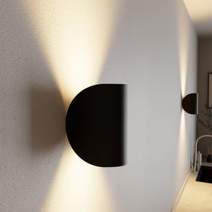 Adjustable Bidirectional Sconce 6.5 Inch Aluminum Light Fixture Black White for Entryway Bedroom Living Room Rotatable G4 LED Mount