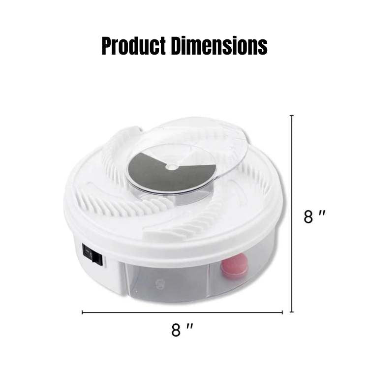 Rotating Fly Catcher Device – USB Powered Automatic Pest Collector for Indoor & Outdoor Use – Silent Operation – Safe for Kitchens, Patios