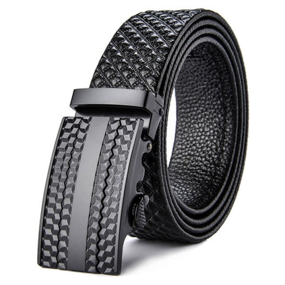 Genuine Cowhide Leather Belt for Men – Waterproof & Scratch-Resistant Everyday Wear
