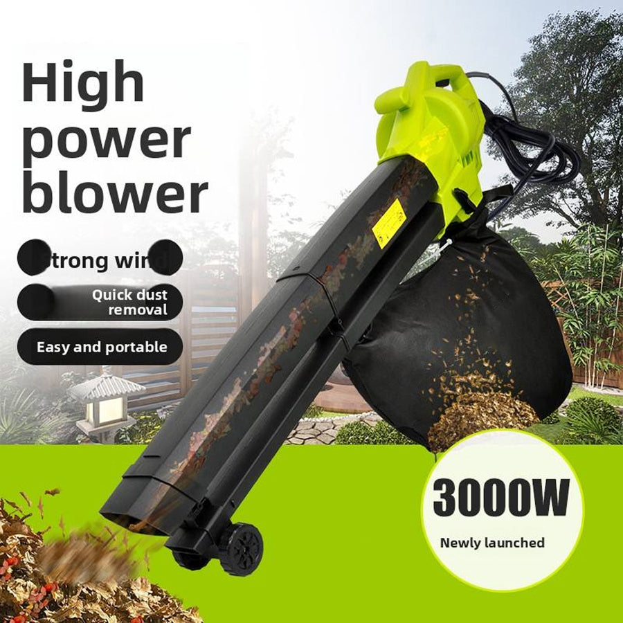 Electric Leaf Blower Vacuum Mulcher 3-in-1 with 35L Bag & 10:1 Shredder for Lawns Driveways Patios | Lightweight Corded Garden Tool
