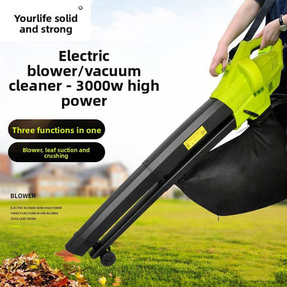 Electric Leaf Blower Vacuum Mulcher 3-in-1 with 35L Bag & 10:1 Shredder for Lawns Driveways Patios | Lightweight Corded Garden Tool