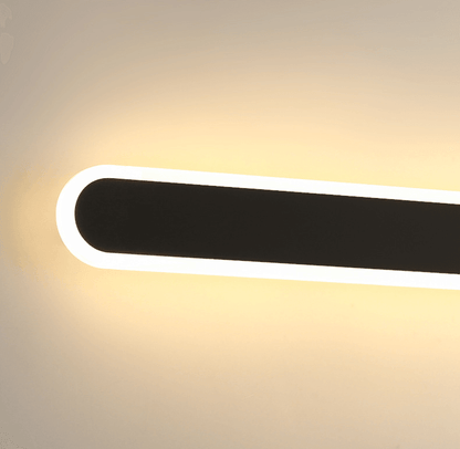 Linear LED Sconce 32-Inch Aluminum Matte Finish for Bedroom Above-Bed Lighting Contemporary Slim Profile Hardwired Fixture Ambient Wall Ligh