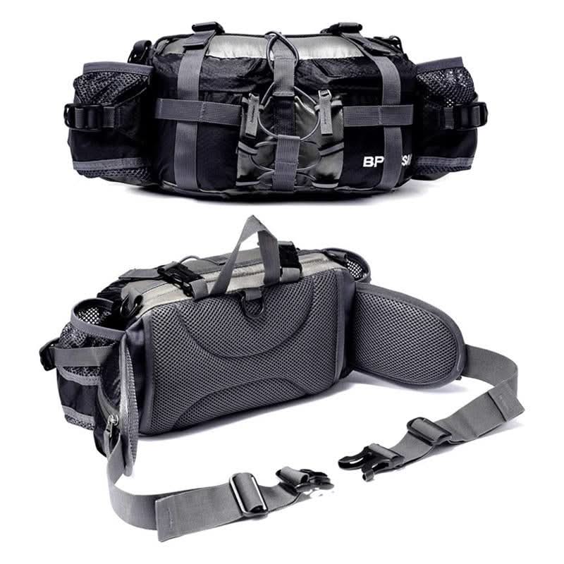 Adventure Ready | Waterproof Hiking Waist Bag with Dual Bottle Holders | Spacious Design for Active Lifestyles