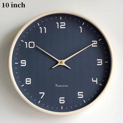 Whisper-Quiet Timepiece 12-Inch Round Face Lightweight Plastic Construction for Bedrooms Offices Kitchens Nurseries Apartment Decor