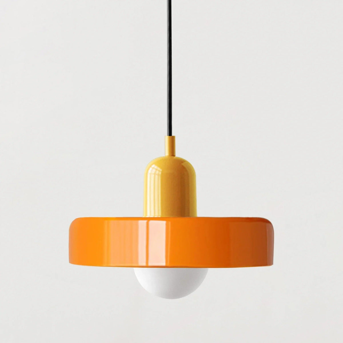 Two-Tone Glass Drop Ceiling Light Fixture for Kitchen Island Dining Room Modern Hanging Lamp