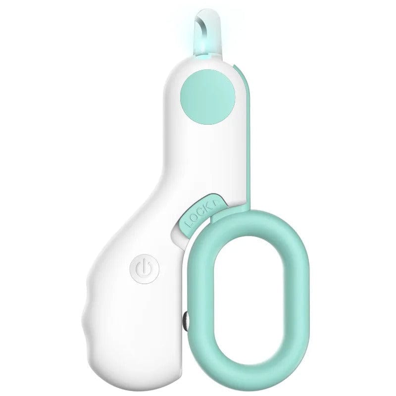 Illuminated Pet Claw Trimmer with LED Light for Dogs and Cats Stainless Steel Blades Safe Grooming at Home Animal Nail Care Tool 4.1 Inches