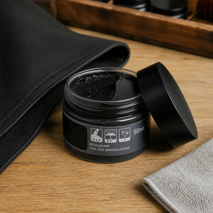 Leather Touch-Up Cream for Scuffs & Color Loss on Car Seats, Couches, Shoes, Bags – 6 Shades Available