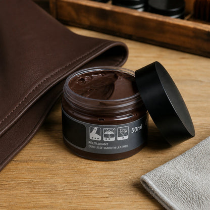 Leather Touch-Up Cream for Scuffs & Color Loss on Car Seats, Couches, Shoes, Bags – 6 Shades Available