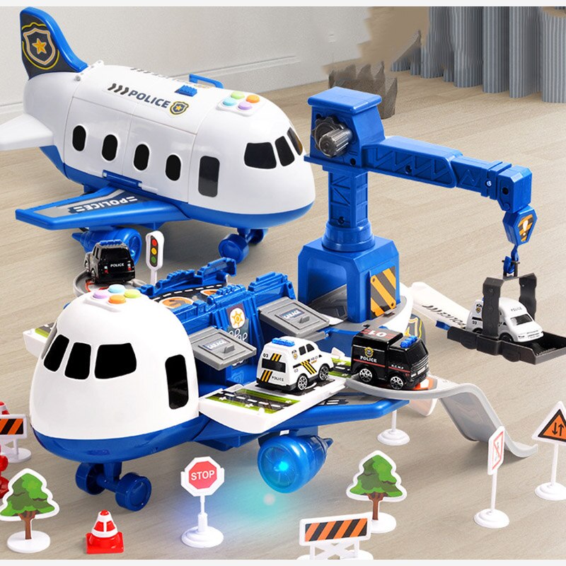 Interactive Cargo Plane Toy Set with Vehicles & Accessories for Kids Ages 3-6 | STEM Building Play for Toddlers & Preschool Boys Girls