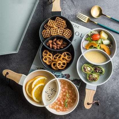 Venn Ceramic Snack Plate