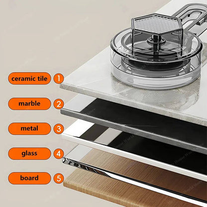 Vera | Wall Spice Rack Organizer with Suction Cups & Adjustable Design | Space-Saving Solution for Easy Kitchen Access