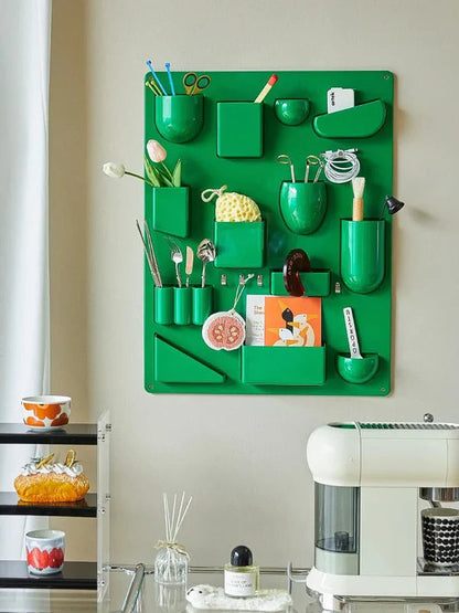 Ortekor Versatile Storage Organizer | Multi-Functional Wall Hanging Rack with Eco-Friendly Design | Ideal for Home & Office Organization