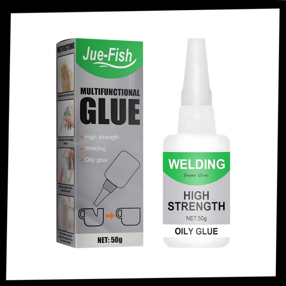 Industrial-Strength Multi-Surface Adhesive for Plastic, Ceramic, Glass & Metal | Waterproof Fast-Drying Super Glue for Household Repairs &
