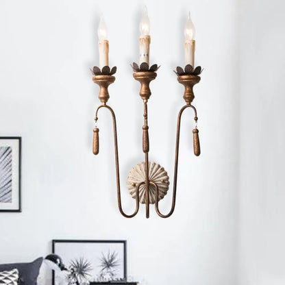 Industrial Cage Wall Sconce with Open Edison Bulb Design for Hallway Entryway Dining Room Kitchen Bedroom 2 or 3 Light Fixture